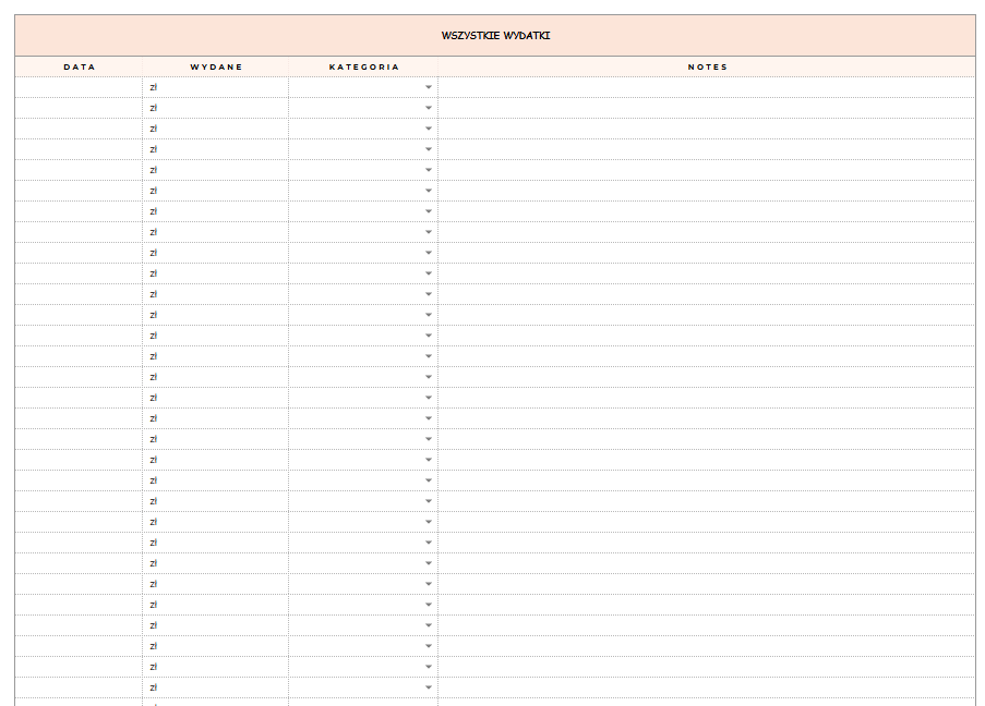 Budżet Domowy PRO — arkusz Excel i Google Sheets
